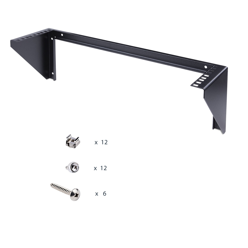 StarTech.com 3U 19" Wandmonteerbare Verticale Rack Beugel, Switch/Patch Panel Rack Bracket voor Data/AV/IT/Computer, Verticale M - Afbeelding 7