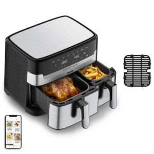 Tefal Dual Easy Fry & Grill Easy Fry & Grill Dual EY905D air fryer met dubbele lades - 8 programma's - 5,2 L + 3,1 L