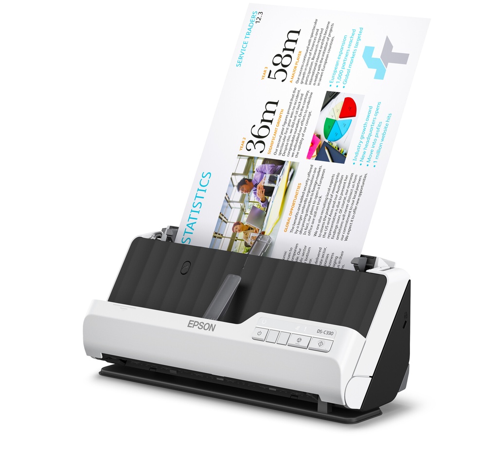 Epson DS-C330 Scanner met ADF + invoer voor losse vellen 600 x 600 DPI A4 Zwart, Wit - Afbeelding 7