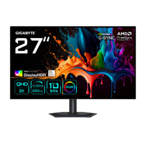GIGABYTE MO27Q28G computer monitor 68,6 cm (27") 2560 x 1440 Pixels Quad HD OLED Zwart