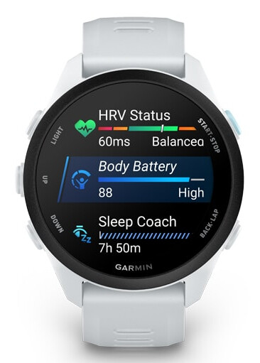 Garmin Forerunner 170 3,05 cm (1.2") AMOLED 30 mm Digitaal 390 x 390 Pixels Touchscreen Wit GPS - Afbeelding 6