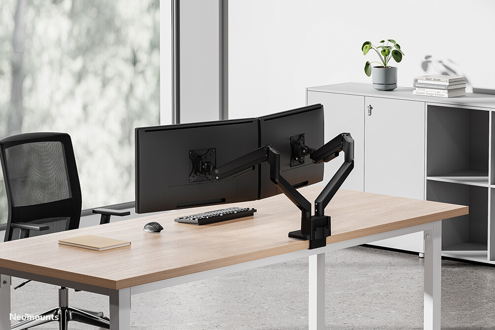 Neomounts DS70-250BL2 Monitorarm 17-32" - gasveer - Topfix - 180°-stop - Afbeelding 19