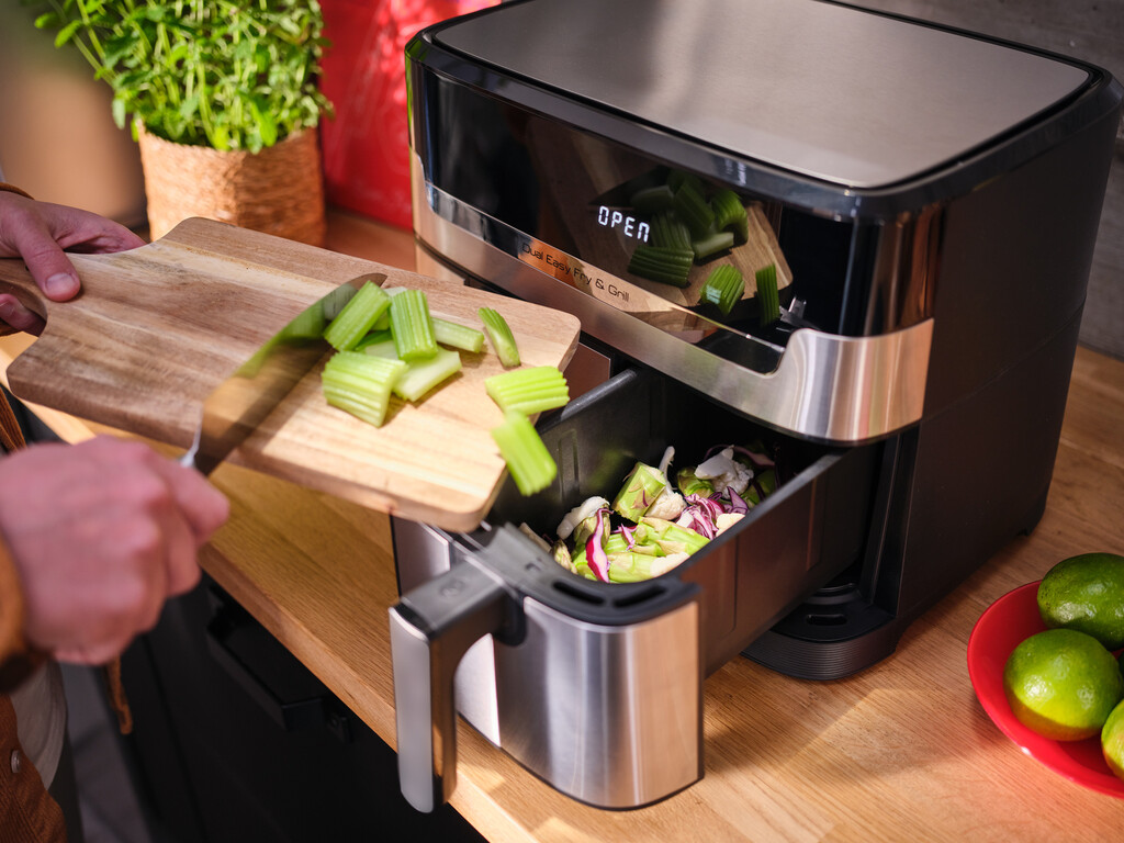 Tefal Dual Easy Fry & Grill Easy Fry & Grill Dual EY905D air fryer met dubbele lades - 8 programma's - 5,2 L + 3,1 L - Afbeelding 12