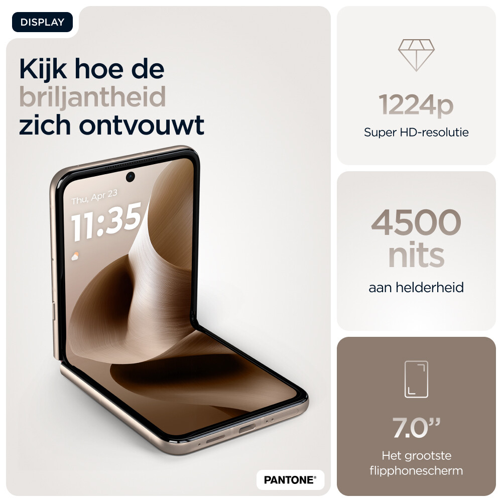 Motorola razr 60 ultra 17,7 cm (6.96") Dual SIM Android 15 5G USB Type-C 16 GB 512 GB 4700 mAh Hout - Afbeelding 7