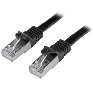 StarTech.com N6SPAT50CMBK netwerkkabel Zwart 0,5 m Cat6 SF/UTP (S-FTP)