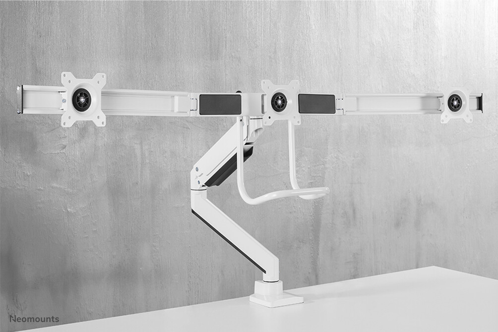 Neomounts NM-D775DX3WHITE flat panel bureau steun 68,6 cm (27") Wit - Afbeelding 11