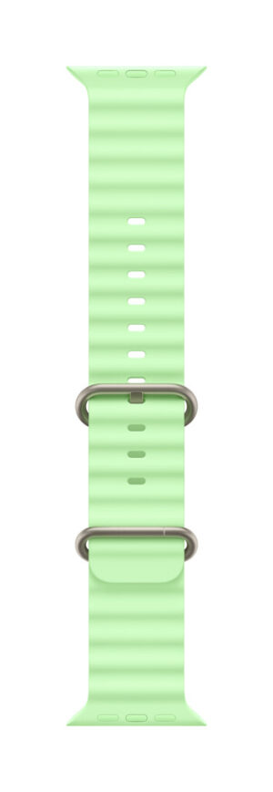 Apple Natural Titanium Finish Band Groen Fluorelastomeer, Titanium