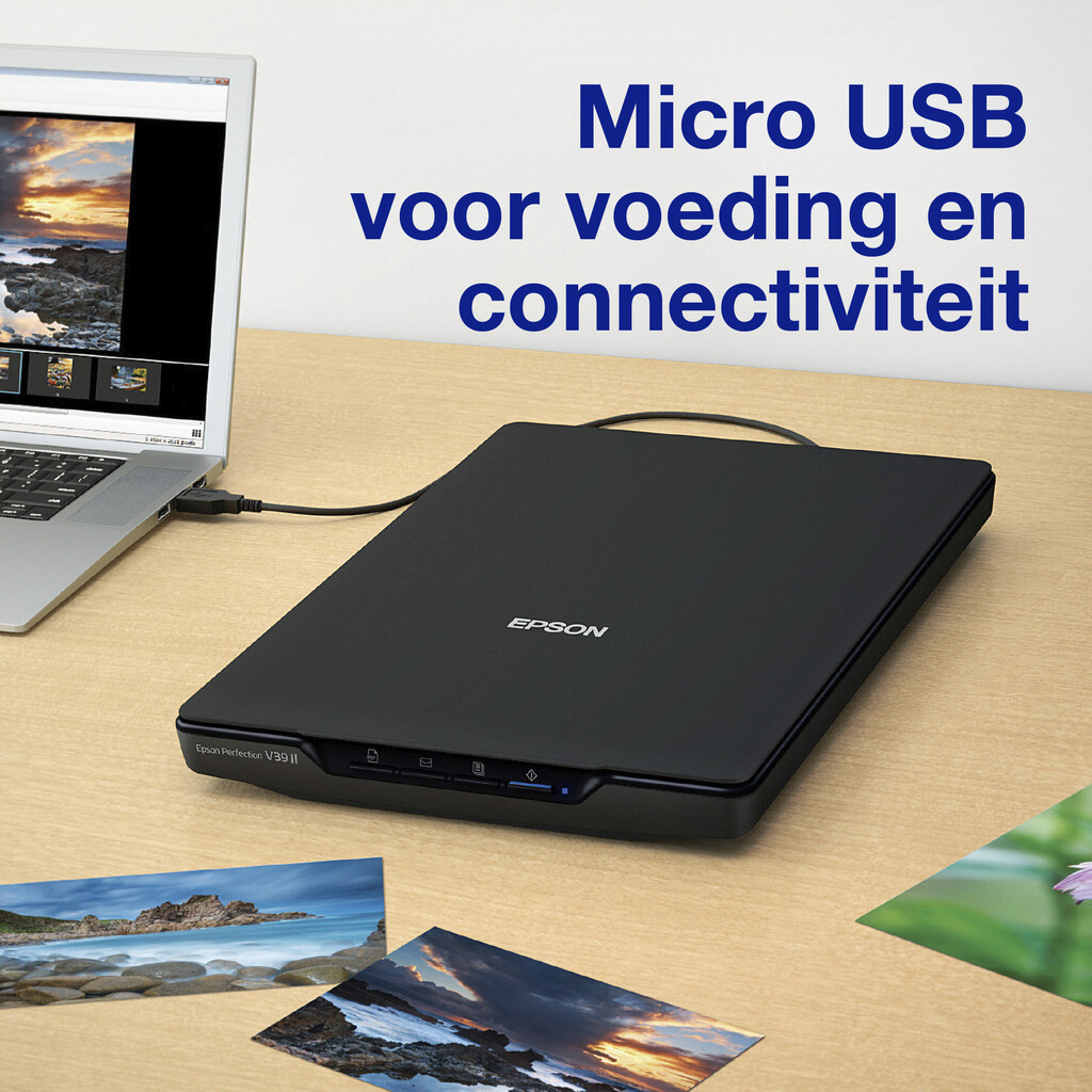 Epson Perfection V39II A4 flatbed foto- en documentscanner met standaard - Afbeelding 4
