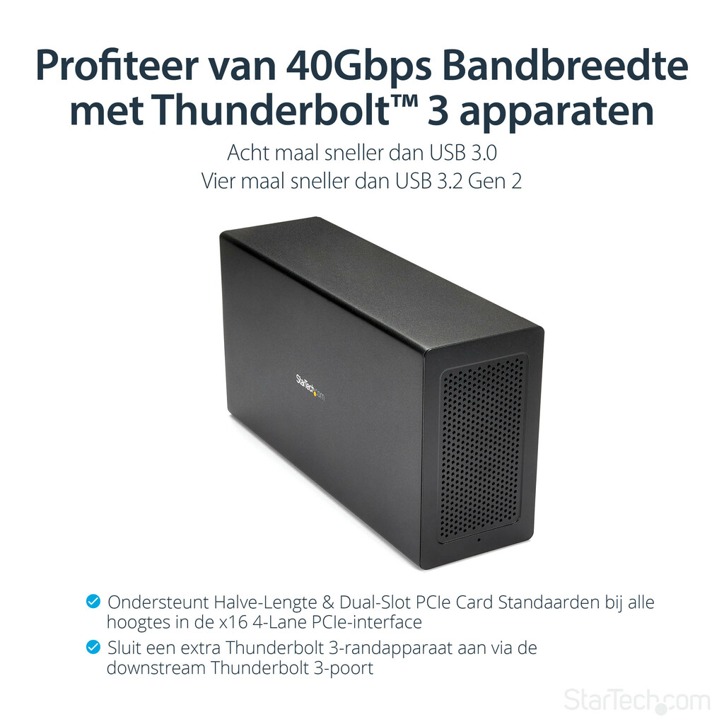 StarTech.com Thunderbolt 3 PCIe Uitbreidingschassis, Externe behuizing met één PCI Express slot, PCIe-box voor laptops/desktops/ - Afbeelding 8