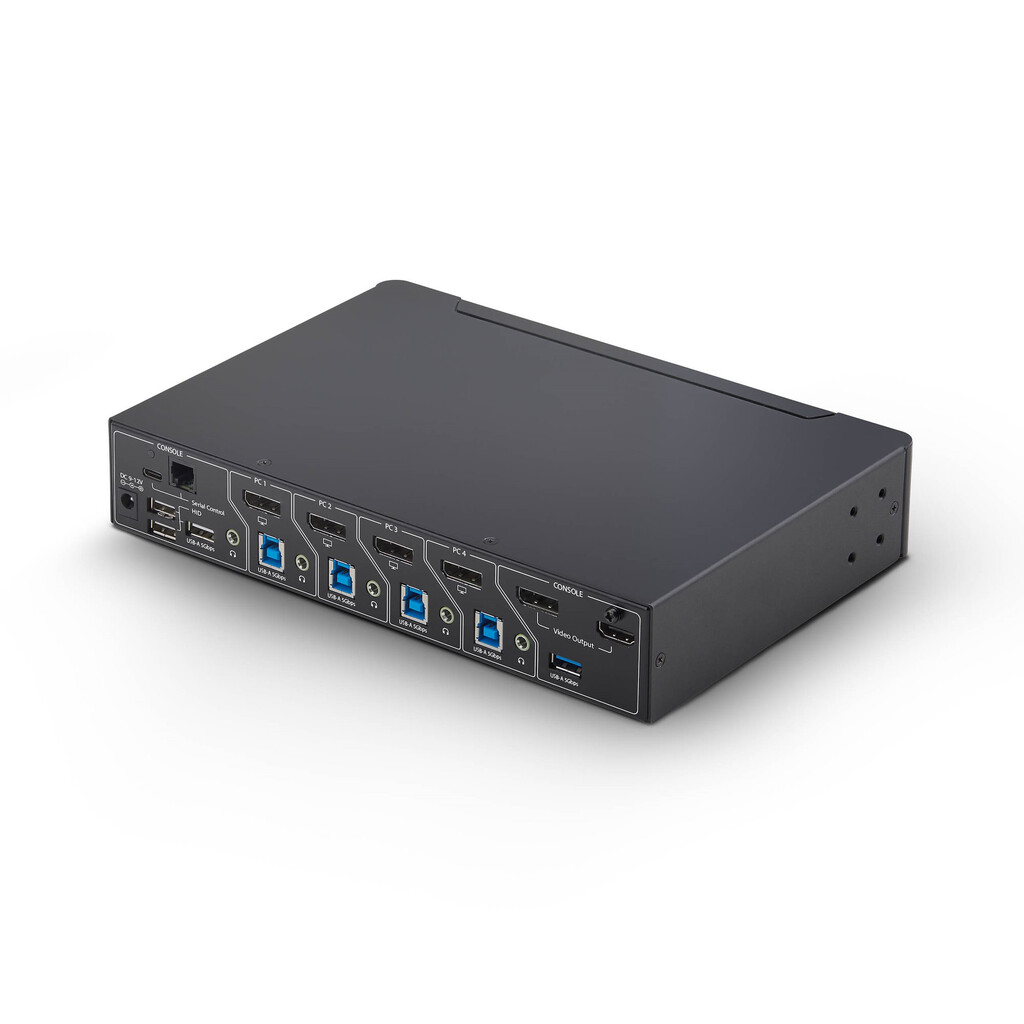 StarTech.com 4-port DisplayPort KVM-switch met Mouse Roaming en Multi-View / Picture-in-Picture, 4K 60Hz, USB 3.0 hub (5Gbps), H - Afbeelding 2