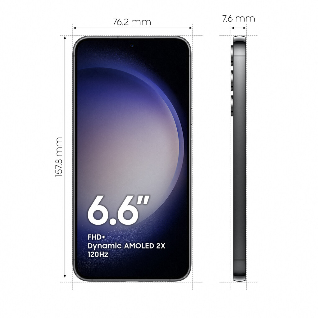Samsung Galaxy S23+ SM-S916B 16,8 cm (6.6") Dual SIM Android 13 5G USB Type-C 8 GB 256 GB 4700 mAh Zwart - Afbeelding 3