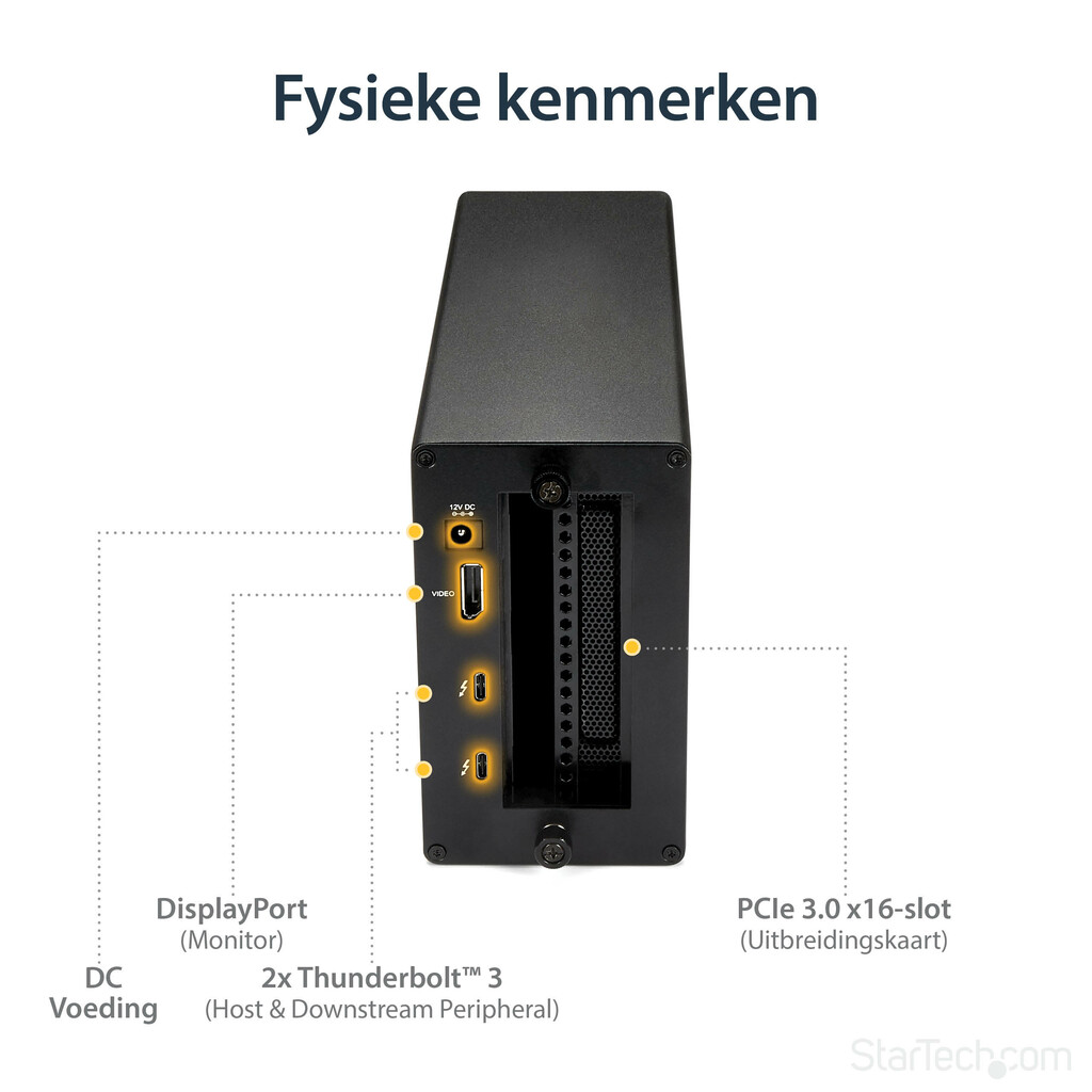 StarTech.com Thunderbolt 3 PCIe Uitbreidingschassis, Externe behuizing met één PCI Express slot, PCIe-box voor laptops/desktops/ - Afbeelding 10