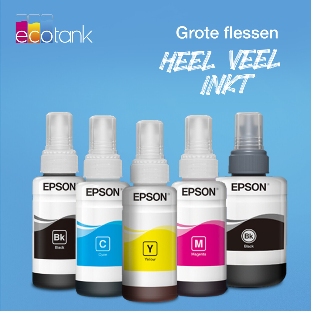 Epson 774 EcoTank inktfles zwart pigment - Afbeelding 2
