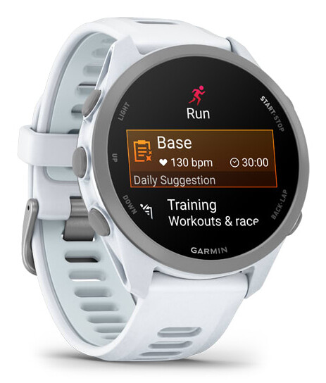 Garmin Forerunner 170 3,05 cm (1.2") AMOLED 30 mm Digitaal 390 x 390 Pixels Touchscreen Wit GPS - Afbeelding 3