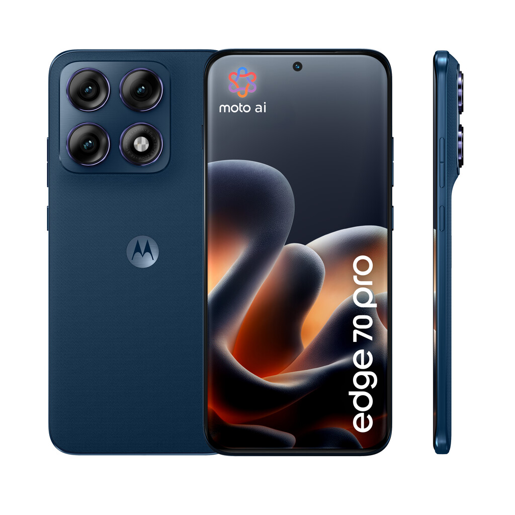 Motorola edge 70 pro 17,2 cm (6.78") Dual SIM Android 16.0 5G USB Type-C 8 GB 256 GB 6500 mAh Donkerblauw - Afbeelding 2