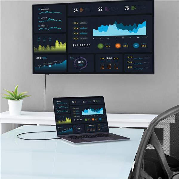 StarTech.com 2m USB-C naar HDMI Kabel - 4K 60Hz USB Type C naar HDMI 2.0 Video Adapter Kabel - Compatibel met Thunderbolt 3 - La - Afbeelding 5