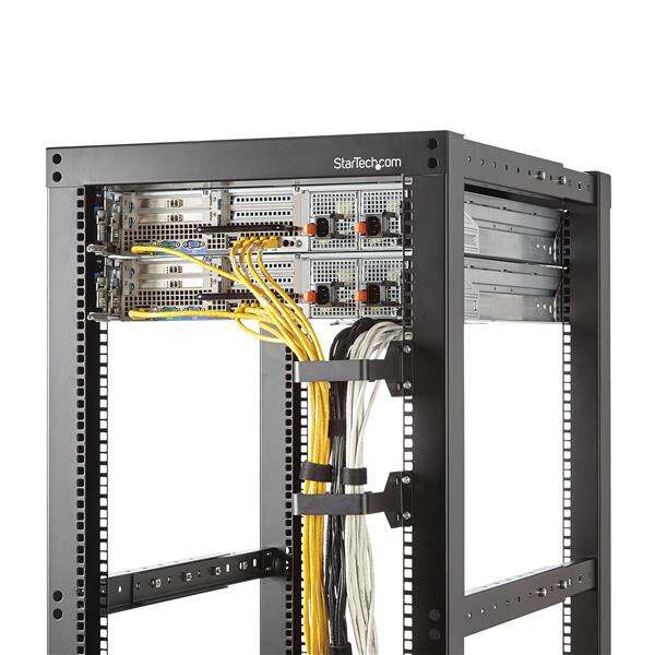 StarTech.com 1.5U Multi-Directionele Verticale 6 x 10cm Server Rack Kabelmanagement D-Ring Haak; Rackmonteerbare Netwerk Kabelor - Afbeelding 2