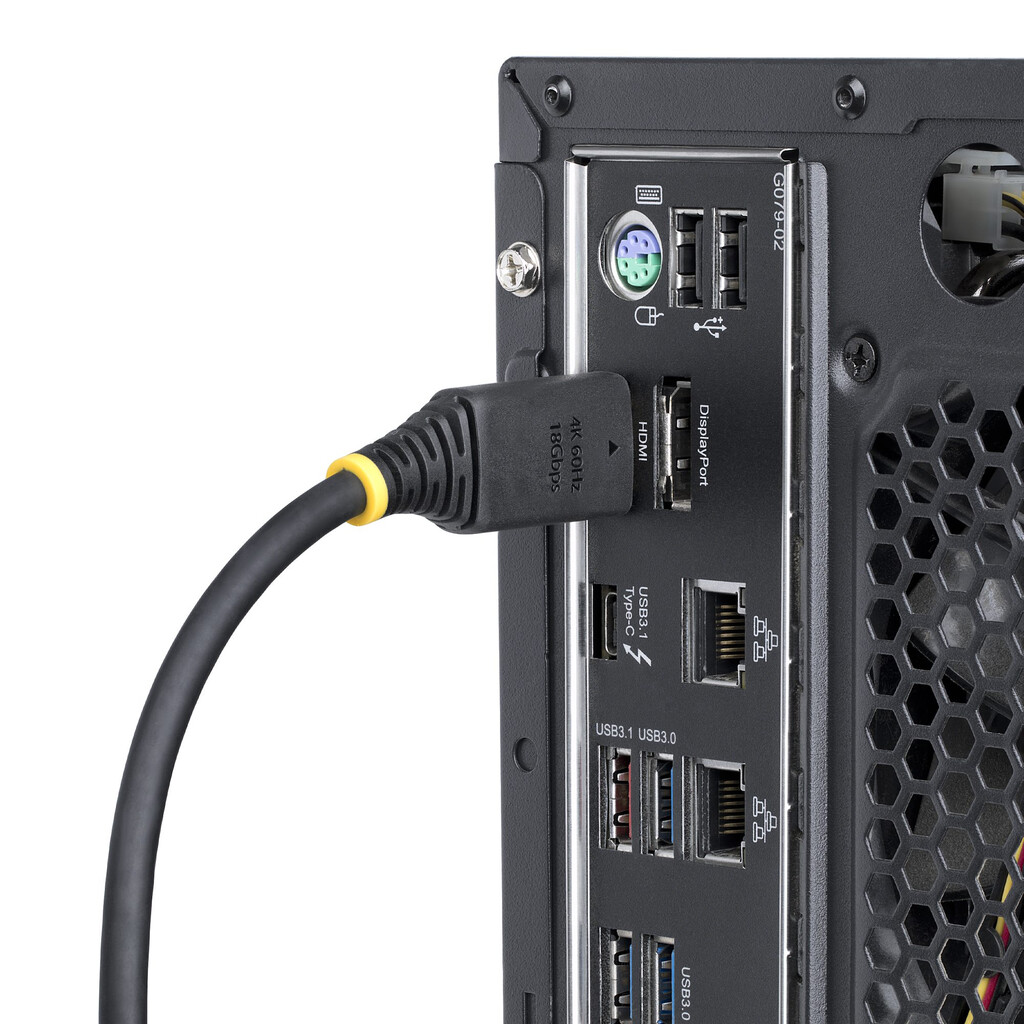 StarTech.com 4,5m High Speed HDMI Kabel met Grip Connectors, 4K 60Hz/1440p 144Hz, HDR10/HDCP 2.2/ARC, 18Gbps, UHD HDMI 2.0 Kabel - Afbeelding 9