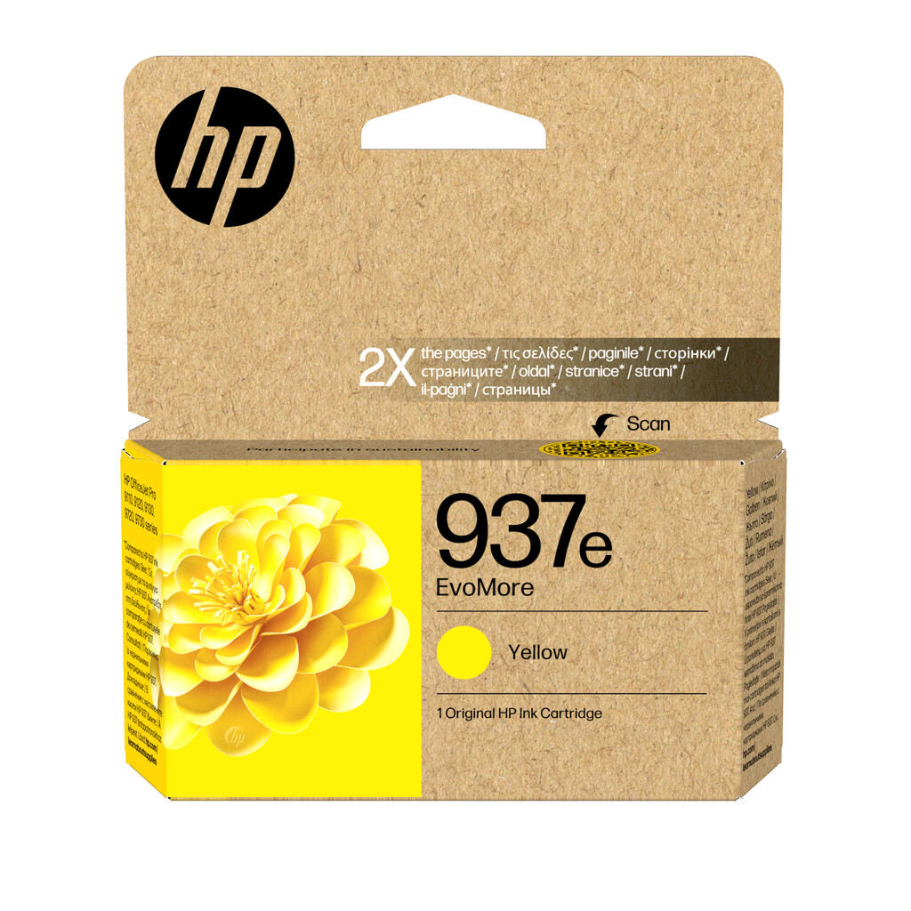 HP 937e EvoMore originele gele inktcartridge