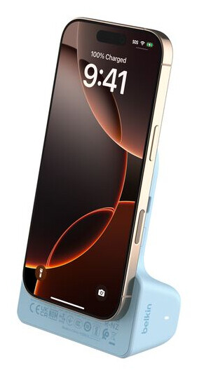 Belkin Stage PowerGrip Actieve houder Mobiele telefoon/Smartphone Lichtblauw - Afbeelding 3