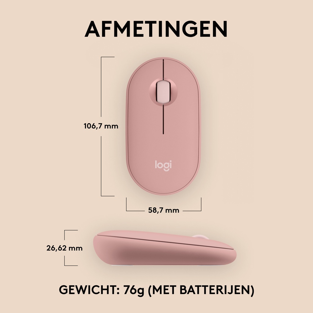 Logitech 910-007014 muis Reizen Ambidextrous RF-draadloos + Bluetooth Optisch 4000 DPI - Afbeelding 6
