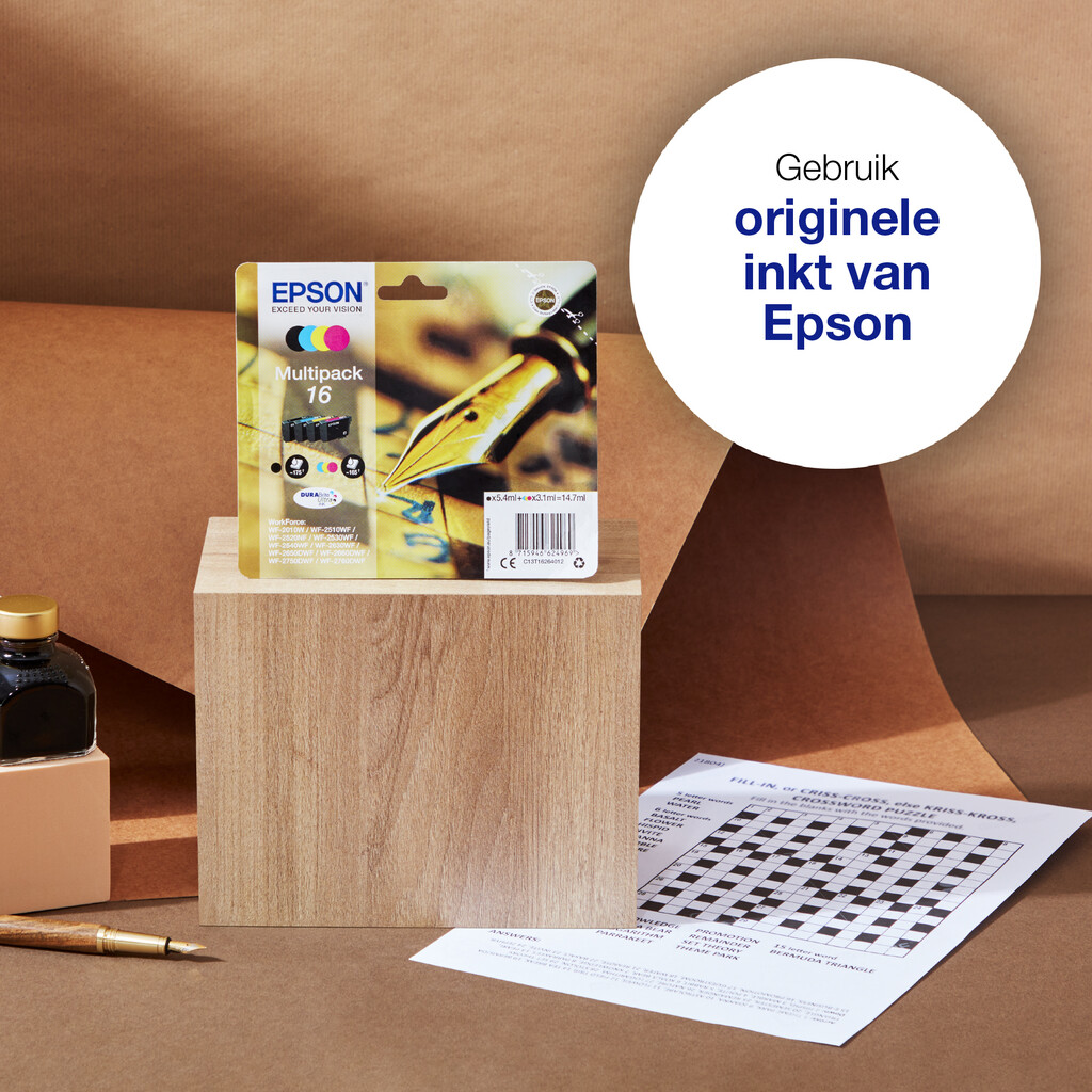 Epson Pen and crossword Singlepack Cyan 16XL DURABrite Ultra - Afbeelding 2