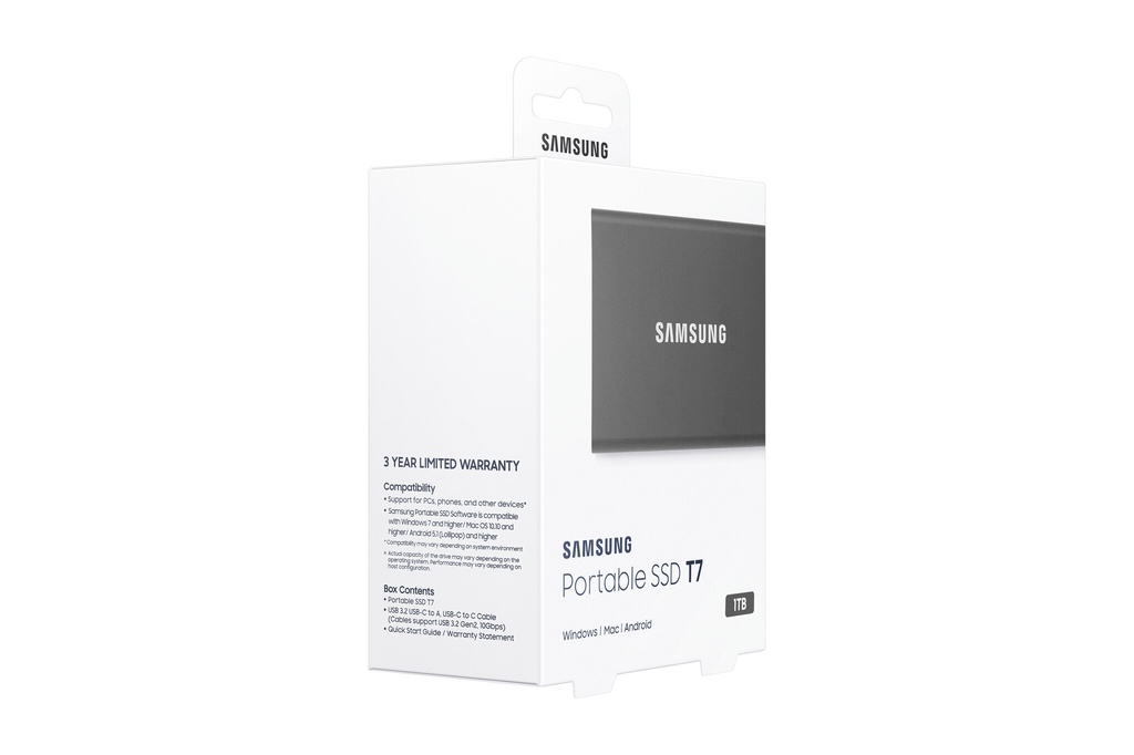 Samsung Portable SSD T7 1 TB USB Type-C 3.2 Gen 2 (3.1 Gen 2) Grijs - Afbeelding 6