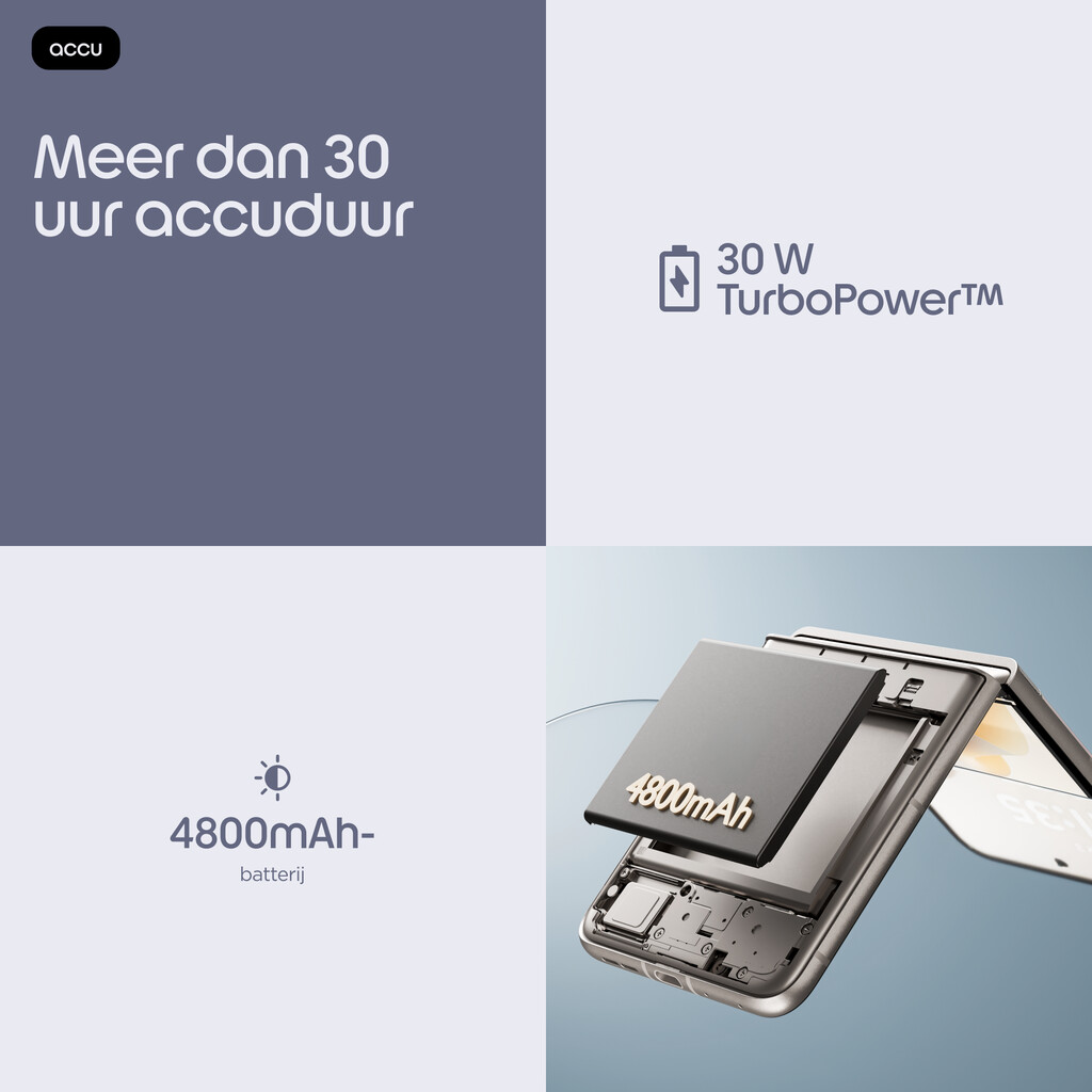 Motorola razr 70 17,5 cm (6.9") Dual SIM Android 16.0 5G USB Type-C 8 GB 256 GB 4800 mAh Steenkleur - Afbeelding 18