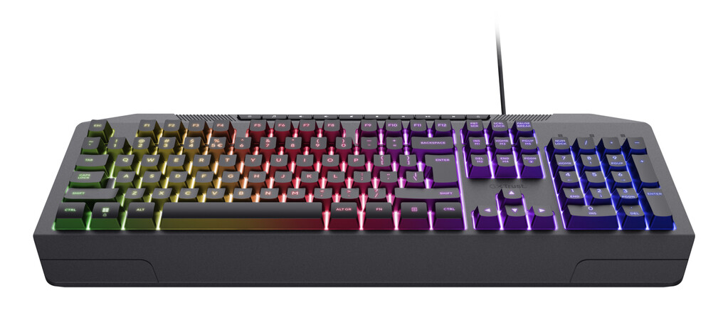 Trust GXT 836 Evocx Verlicht gaming‑toetsenbord – gaming toetsenbord – RGB verlichting – Anti‑ghosting – QWERTY – Zwart - Afbeelding 6