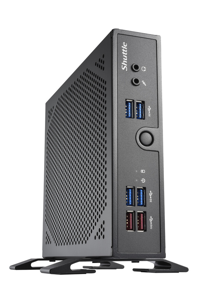 Shuttle XPC slim Barebone DS50U5, i5-1335U, 2x LAN (1x 2.5Gbit ,1x 1Gbit), 1xCOM,1xHDMI,1xDP, 1x VGA, ventilatorloos , 24/7 perm