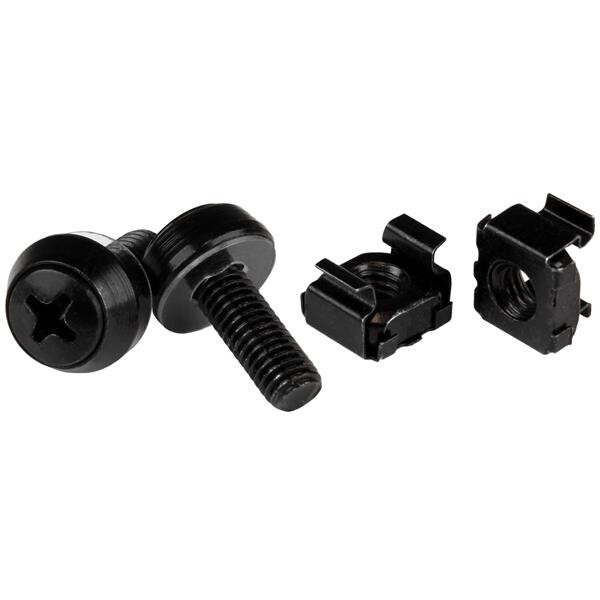 StarTech.com 100-Pack M6 12mm Schroeven, Kooimoeren en Installatietool, Montagekit voor 19" of 10" Server Racks, Kaste