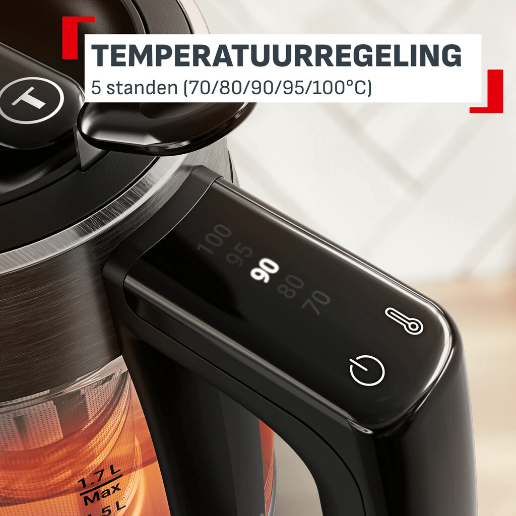 Tefal Element BJ760D 1,7 L waterkoker met temperatuurregeling - Afbeelding 3