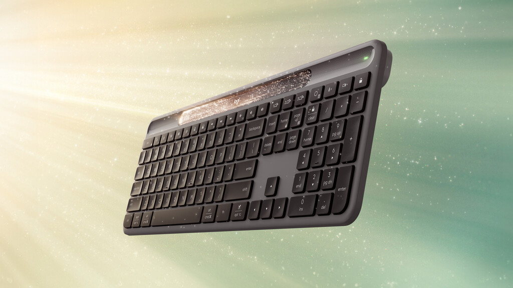 Logitech Signature Slim Solar + K980 toetsenbord Universeel RF-draadloos + Bluetooth QWERTZ Duits Grafiet - Afbeelding 5