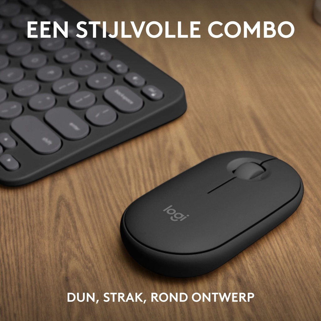 Logitech 920-012209 toetsenbord Inclusief muis Universeel RF-draadloos + Bluetooth AZERTY Frans Grafiet - Afbeelding 2