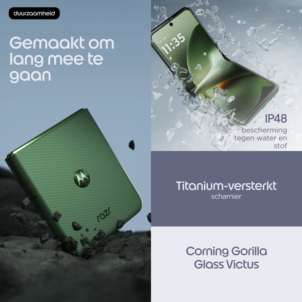 Motorola razr 70 plus 17,5 cm (6.9") Dual SIM Android 16.0 5G USB Type-C 12 GB 512 GB 4500 mAh Donkergroen - Afbeelding 20