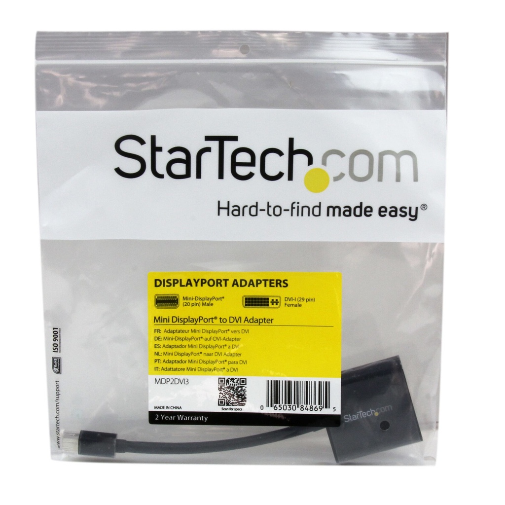 StarTech.com Mini DisplayPort® naar DVI Adapter, Mini DP naar DVI Converter, 1080p, mDP of Thunderbolt 1/2 Mac/PC naar DVI Monit - Afbeelding 4