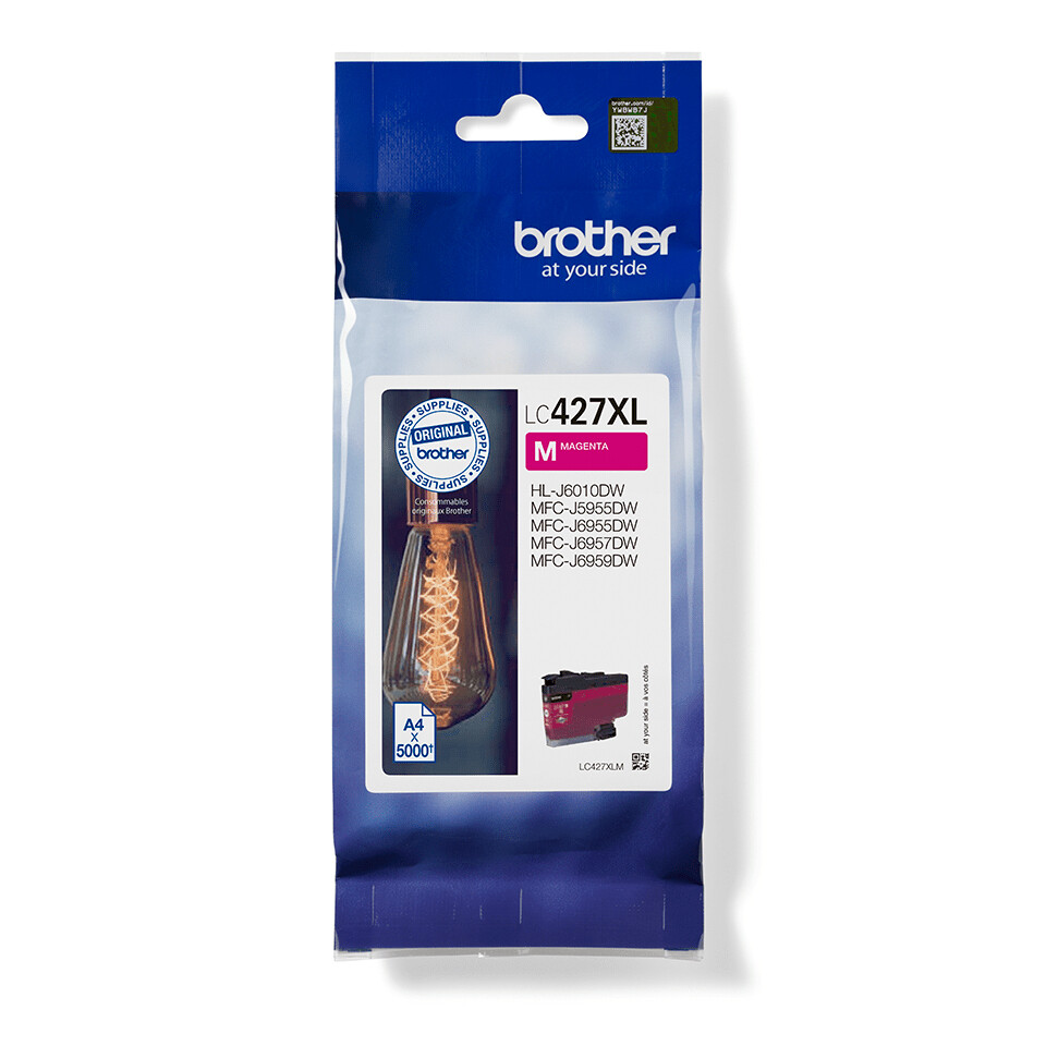 Brother LC427XLM inktcartridge 1 stuk(s) Origineel Hoog (XL) rendement Magenta