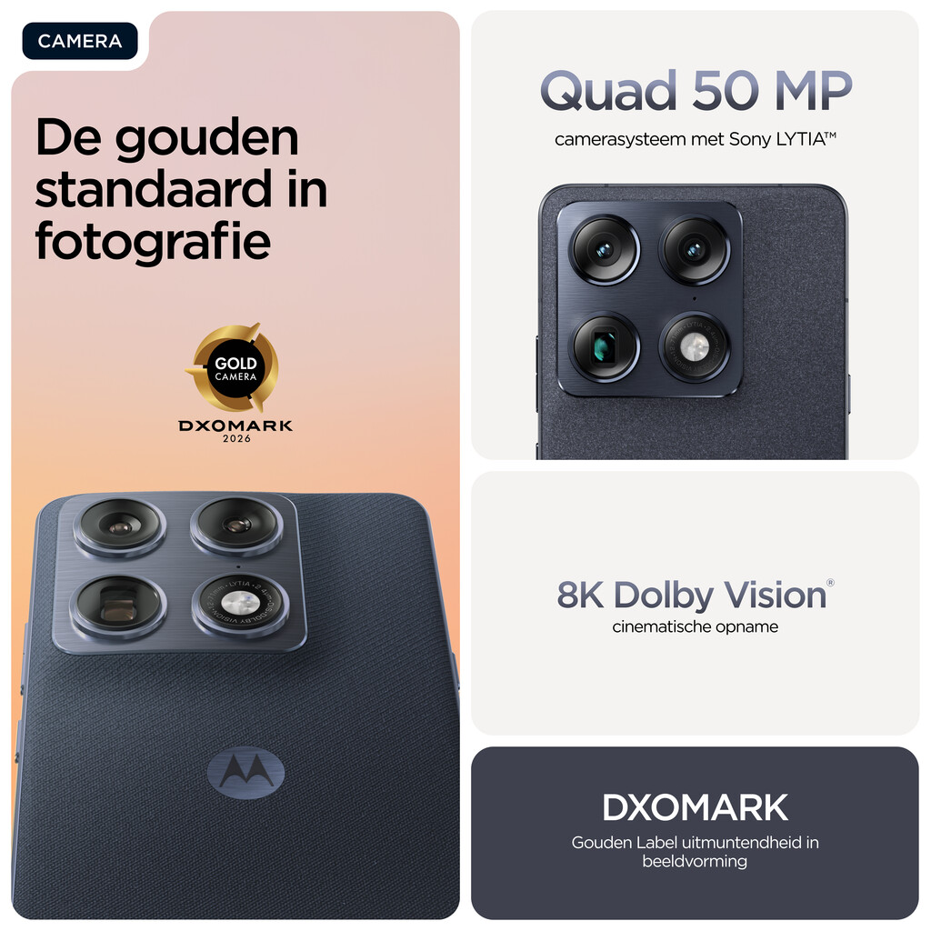 Motorola signature 17,2 cm (6.78") Dual SIM Android 16.0 5G USB Type-C 16 GB 512 GB 5200 mAh Donkerblauw - Afbeelding 7