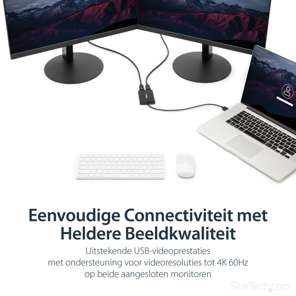 StarTech.com USB 3.0 naar Dual DisplayPort Adapter, 4K 60Hz, DisplayLink-gecertificeerd, USB naar Dual DP Display Adapter, Dual - Afbeelding 10