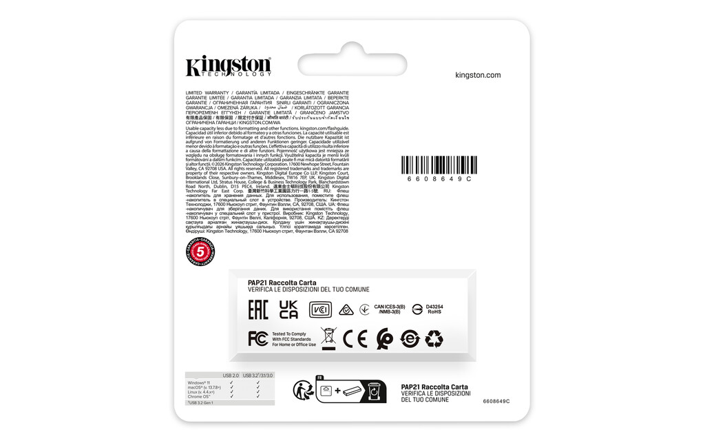 Kingston Technology DataTraveler 512GB Portable USB 3.2 Gen 1 Exodia Black/Purple - Afbeelding 8