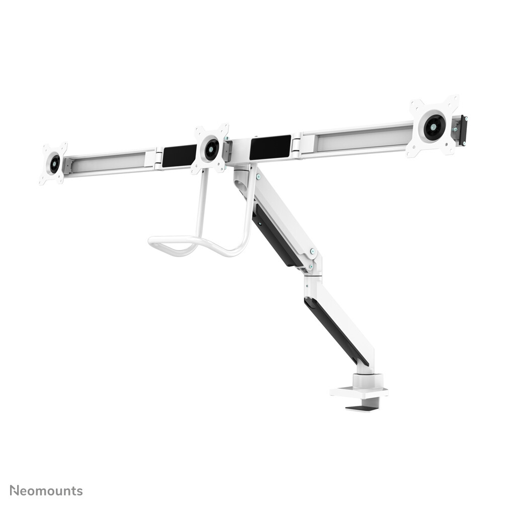 Neomounts NM-D775DX3WHITE flat panel bureau steun 68,6 cm (27") Wit - Afbeelding 4