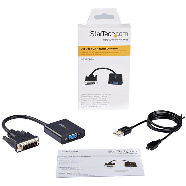 StarTech.com DVI-D-naar-VGA actieve adapter / converterkabel 1920x1200 - Afbeelding 2