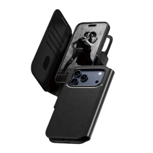 PanzerGlass CARE™ by ® Tango 2-in-1 Wallet Case w. MagSafe iPhone 17 Pro Max mobiele telefoon behuizingen Hoes Zwart