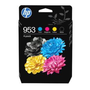 HP 953 4-pack originele inktcartridges, cyaan/magenta/geel