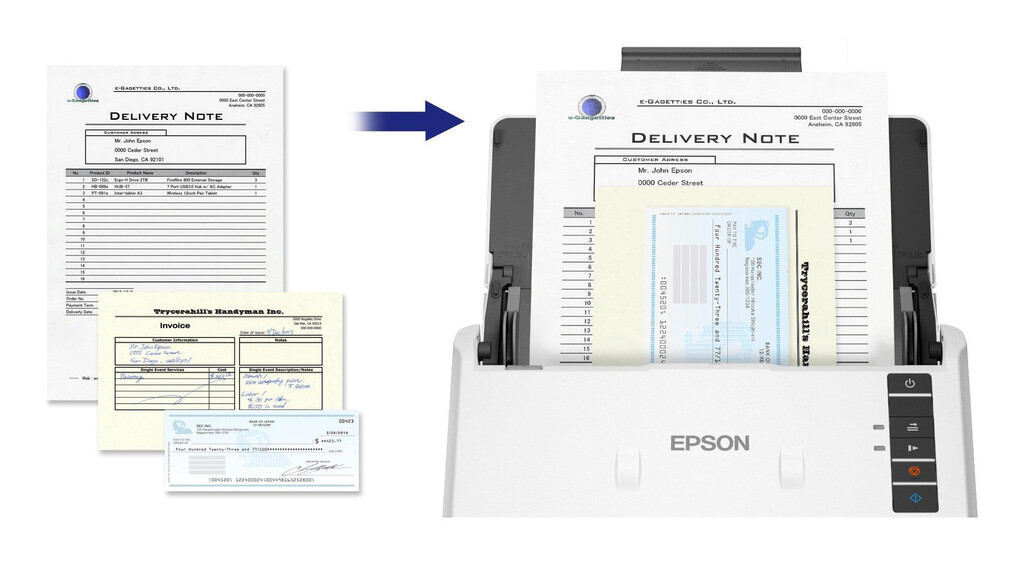 Epson WorkForce DS-530III Paginascanner 600 x 600 DPI A4 Wit - Afbeelding 3