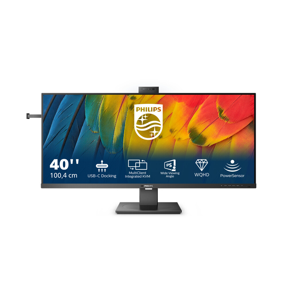 Philips 5000 series 40B1U5601H/00 computer monitor 101,6 cm (40") 3440 x 1440 Pixels Wide Quad HD LCD Zwart - Afbeelding 2
