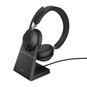 Jabra Evolve2 65 Headset Draadloos Hoofdband Kantoor/callcenter USB Type-A Bluetooth Oplaadhouder Zwart