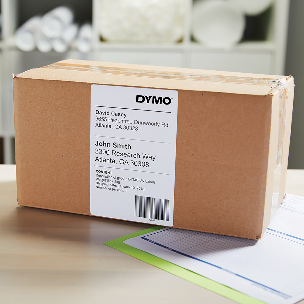 DYMO originele LabelWriter verzendetiketten, extra groot | 104 mm x 159 mm | 220 zelfklevende labels | Geschikt voor de 4XL/5XL - Afbeelding 2