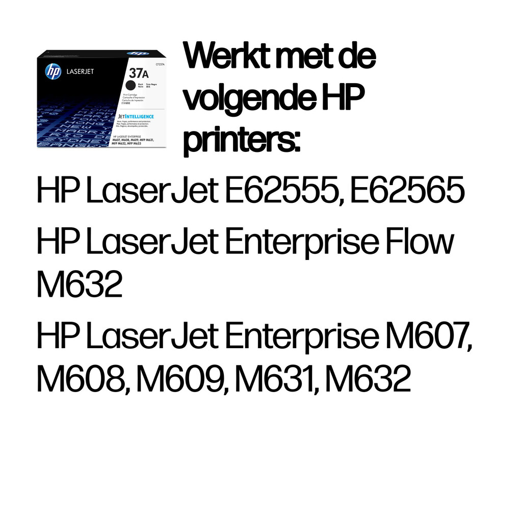 HP Originele 37A zwarte LaserJet tonercartridge - Afbeelding 2