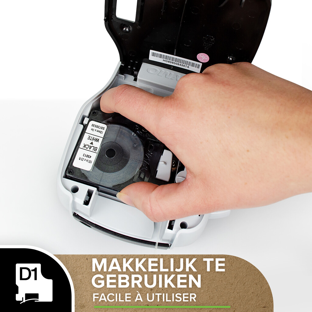 DYMO originele D1 labels | Zwarte Tekst op Doorzichtig Label | 12 mm x 7 m | zelfklevende etiketten voor de LabelManager labelp - Afbeelding 7